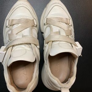 White Chloe sneakers